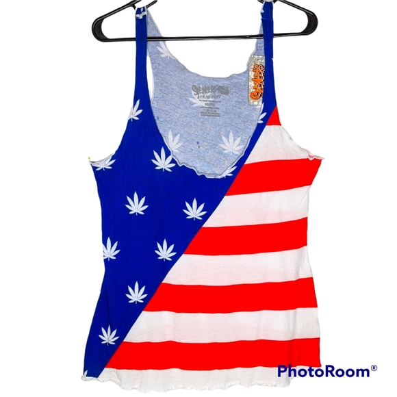 Spencer's Tops - NWT Spencers Tank Top Women's Size XL Red White Blue LAST CHANCE BUY